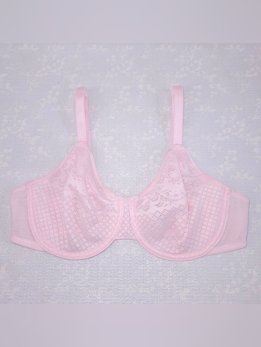 WACOAL Visual Effects Minimizer Bra 34C Ballet Slipper Pink Seamless 857210 - Picture 2 of 6